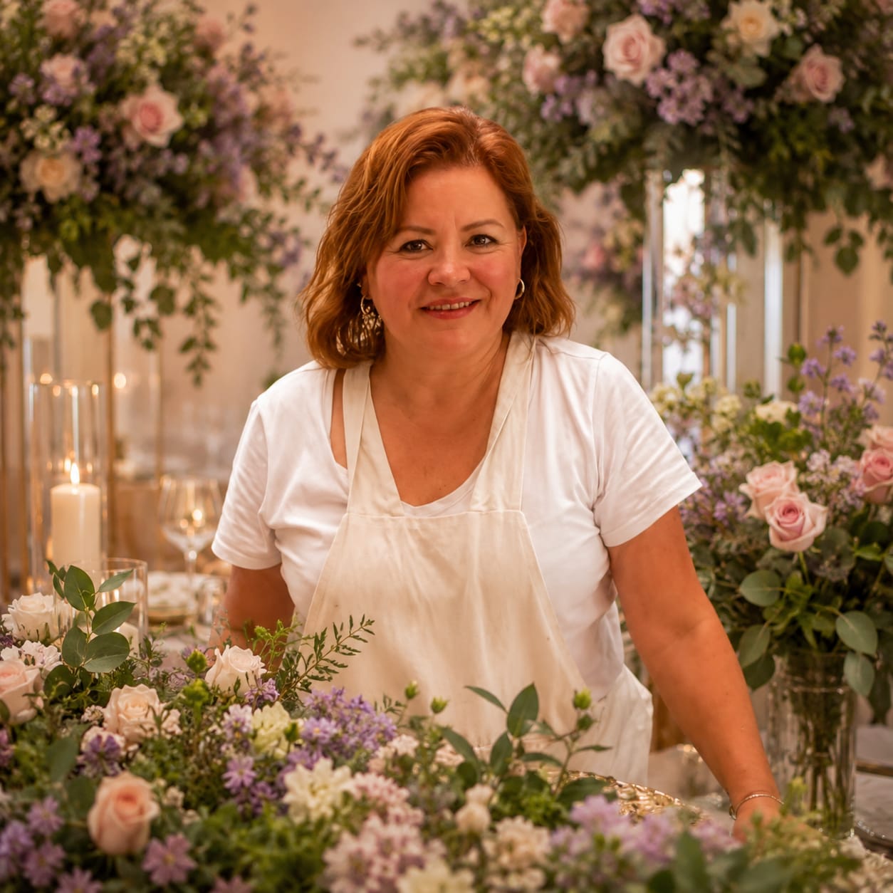 Retrato de Fanny, decoradora de ambientes de Il Dolce Far Niente