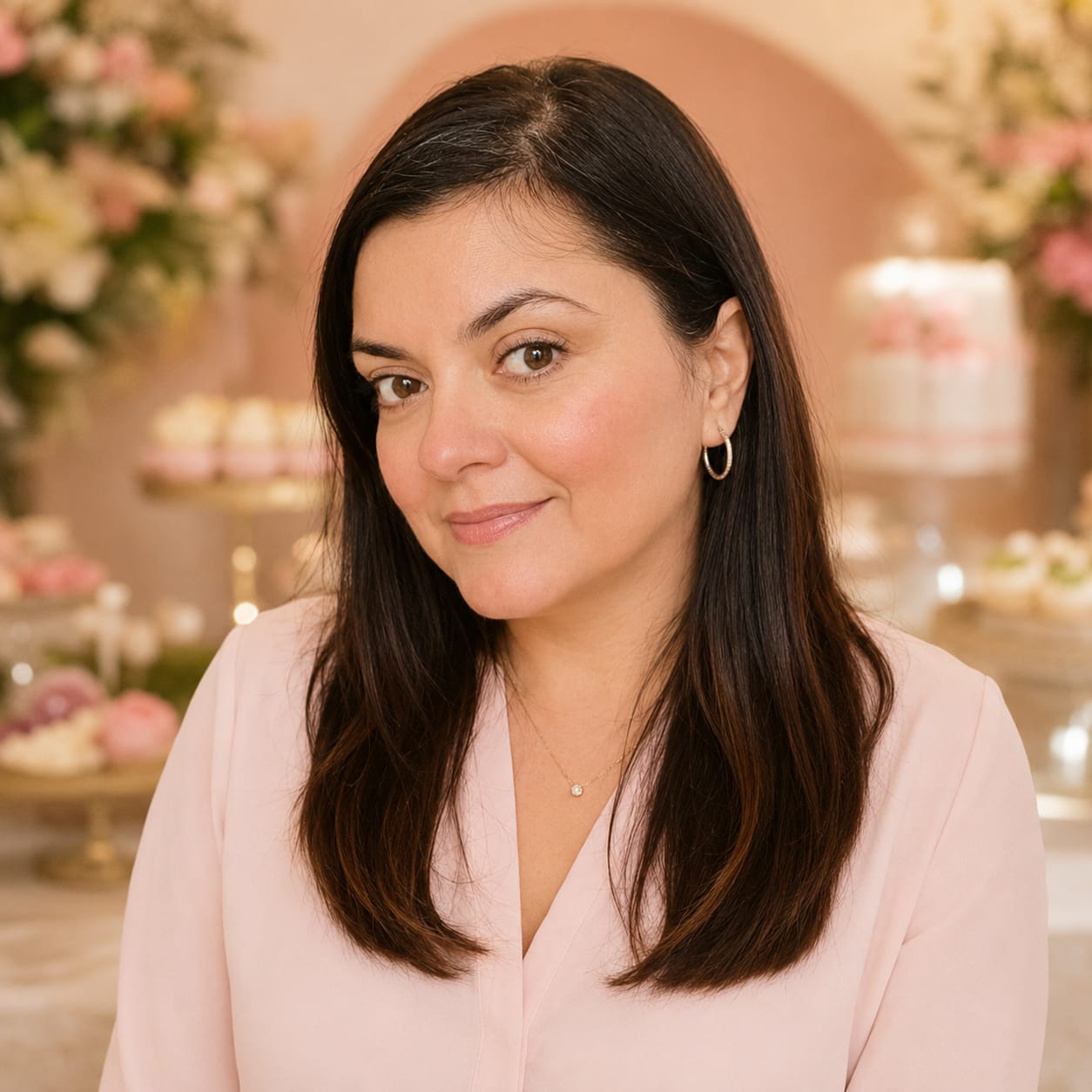 Retrato de Evelyn, repostera y diseñadora de tortas de Il Dolce Far Niente
